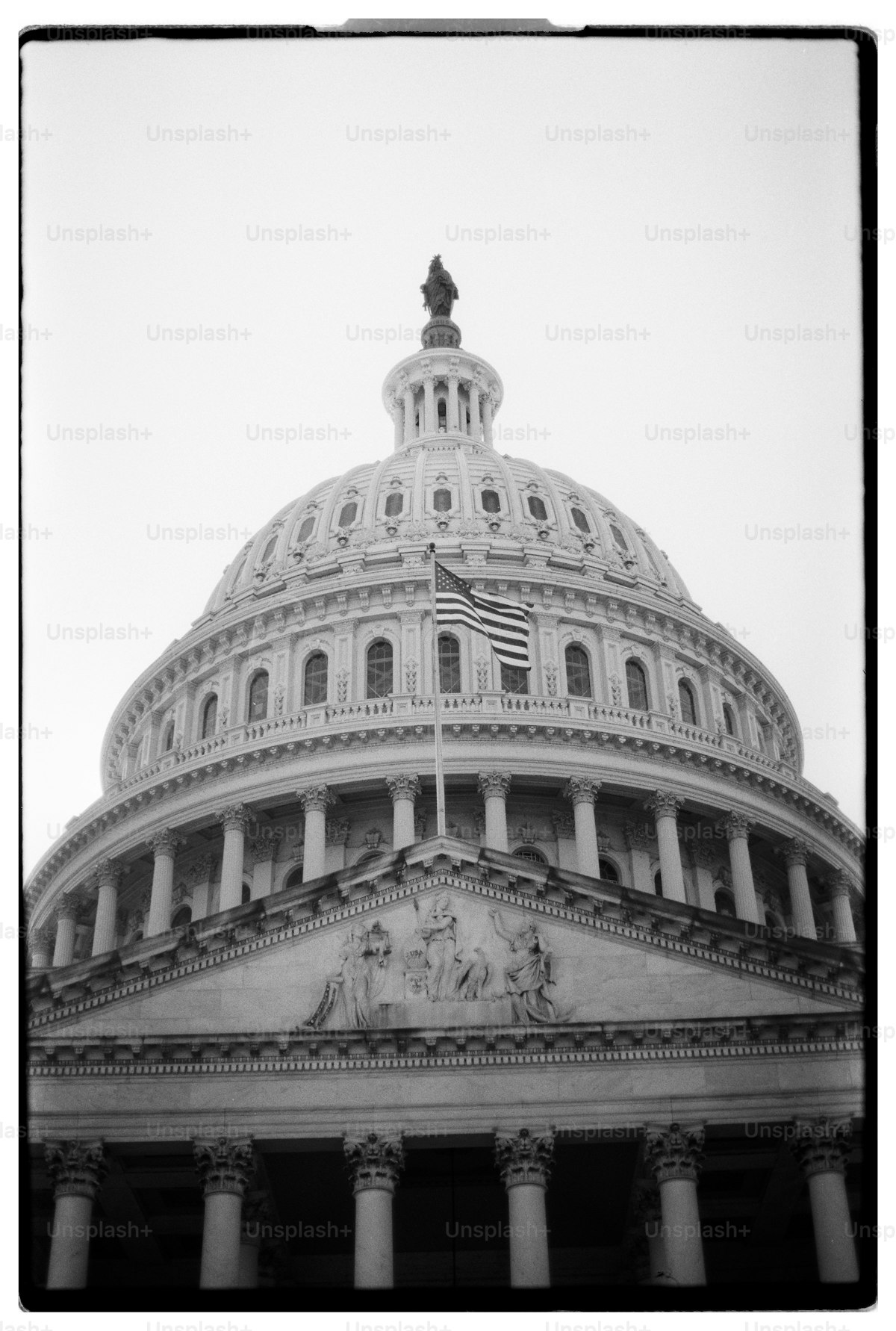 The US Capitol building, symbol of legislative power